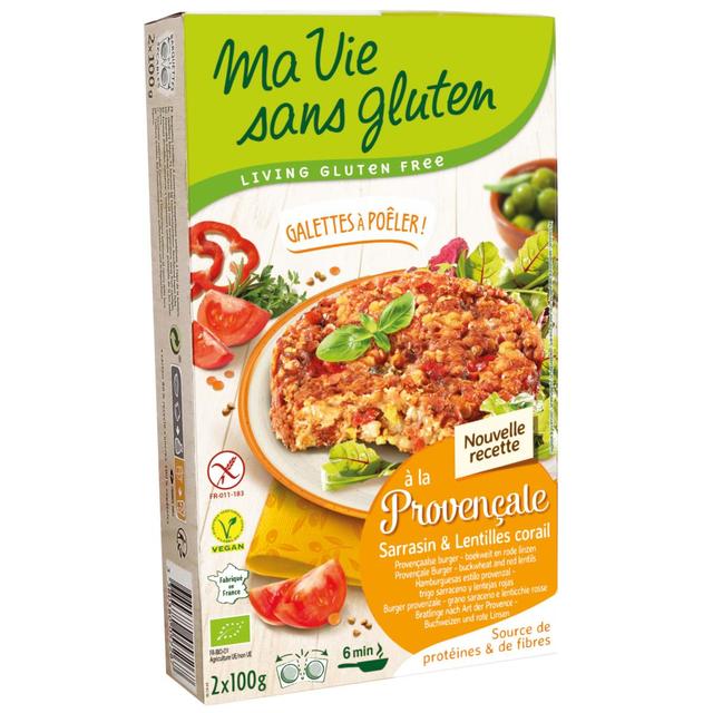 3380380057267 - Ma Vie Sans Gluten - Galettes à poeler provencale sarrasin & Lentilles corail, sans Gluten, Bio