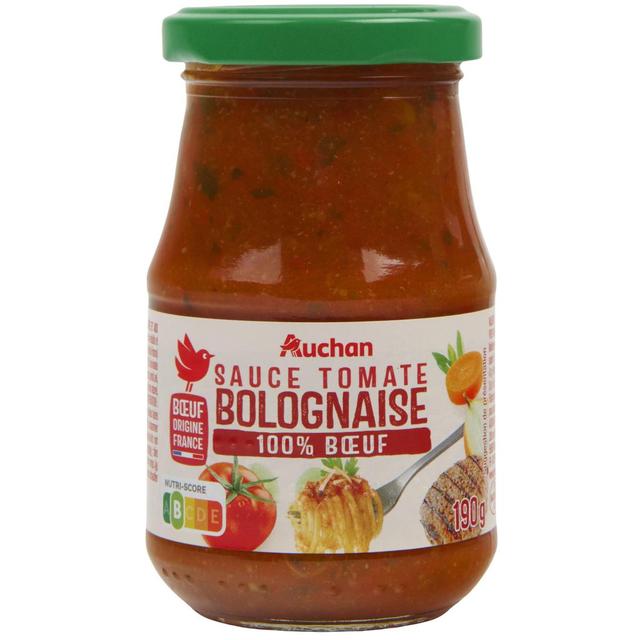 3596710447367 - Auchan - Sauce bolognaise origine France en bocal