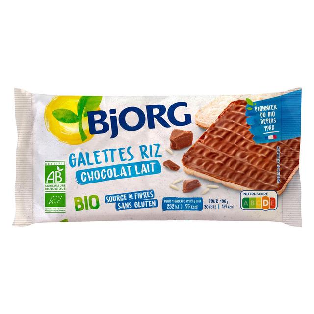 3229820788067 - Bjorg - Galettes Riz Chocolat au Lait Bio