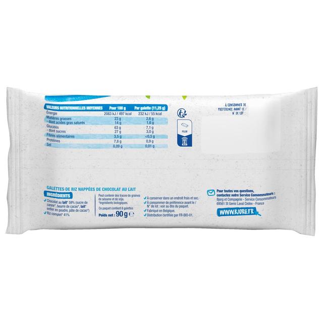 3229820788067 - Bjorg - Galettes Riz Chocolat au Lait Bio