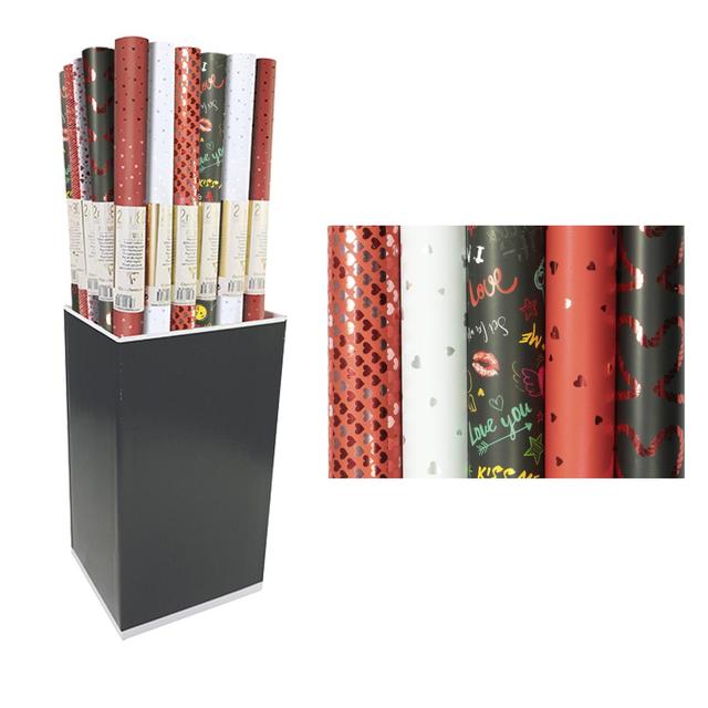 3329680958867 - Clairefontaine - Un rouleau de papier cadeau Premium Valentine