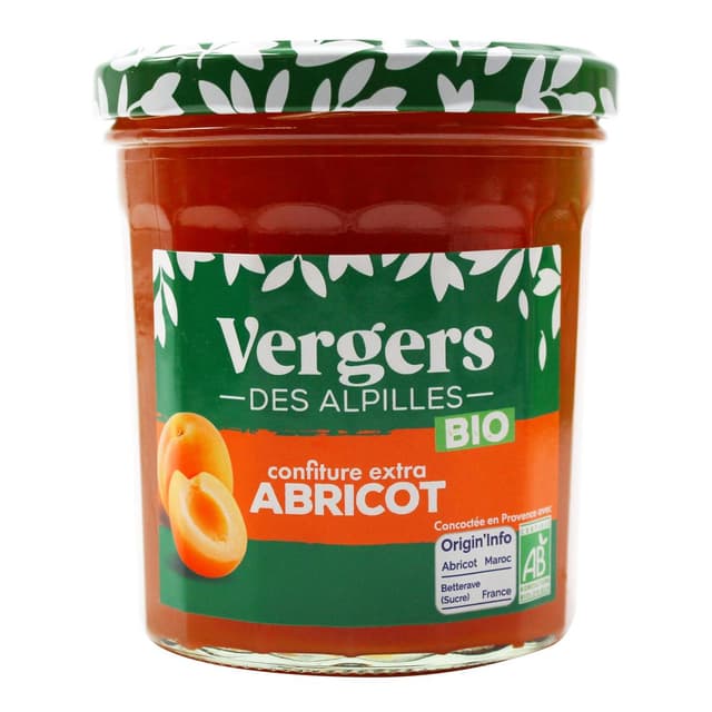 3452200009067 - Vergers des Alpilles - Confiture Extra Abricot Bio