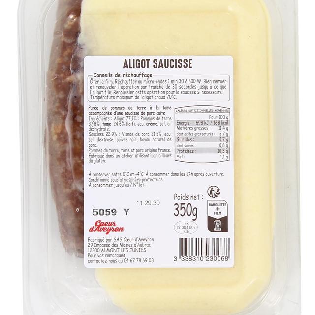 3338310230068 - Coeur D'Aveyron - Aligot Saucisse