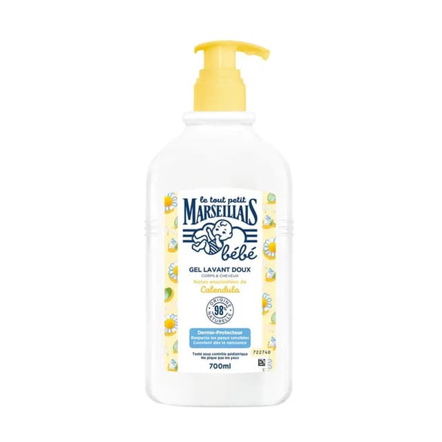 3574661870168 - Le Tout Petit Marseillais - Gel lavant doux calendula 2 en 1 corps et cheveux