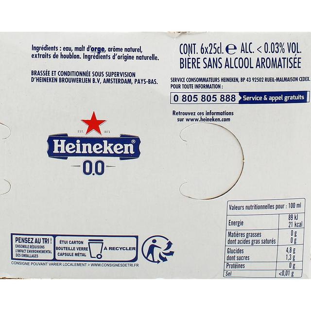 8712000050368 - Heineken - Bière blonde 0.00°
