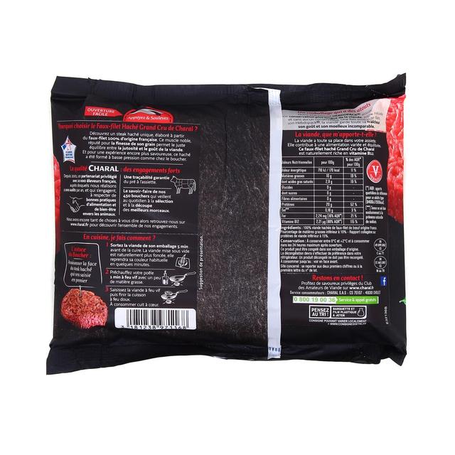 3181238971168 - Charal - Steaks Hachés de Faux Filet 10%MG Grand Cru