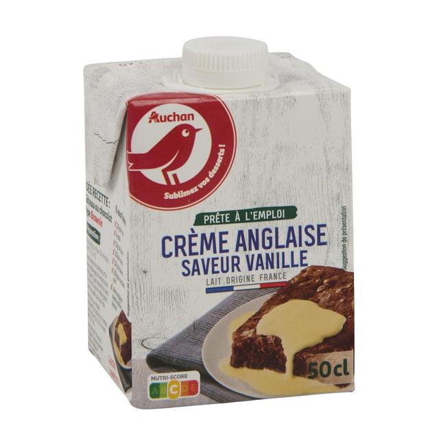 3596710491568 - Auchan - Crème anglaise saveur vanille UHT