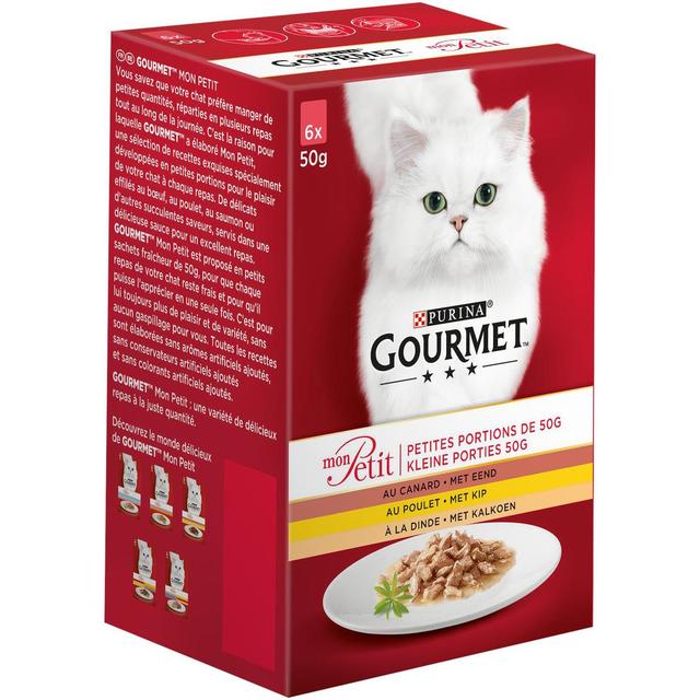 7613034453068 - Purina - Gourmet Mon Petit - Sachets Sélection à la Volaille (Dinde, Canard et Poulet) pour chat