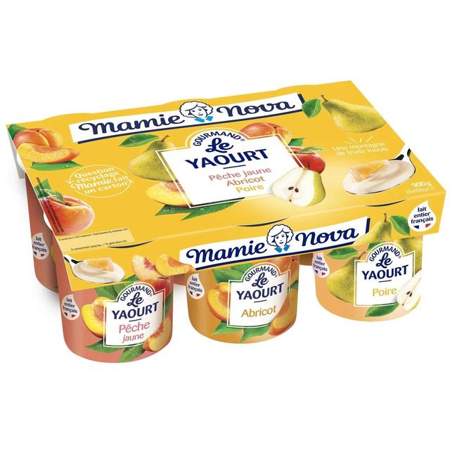 3456772023568 - Mamie Nova - Yaourts fruits jaunes morceaux de fruits