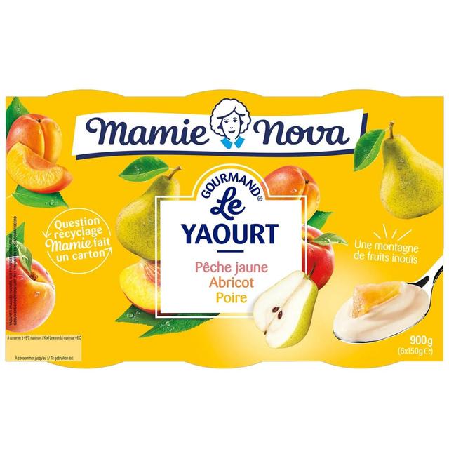 3456772023568 - Mamie Nova - Yaourts fruits jaunes morceaux de fruits