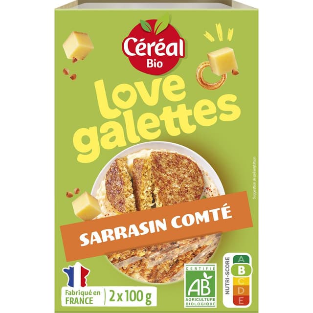 3259011033768 - Céréal Bio - Galettes de Céréales au Sarrasin et Comté Bio