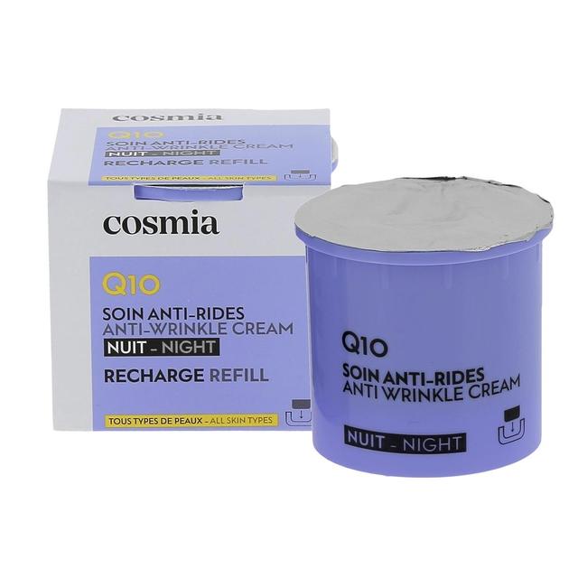 3596710524068 - COSMIA - Crème de nuit visage anti-rides Q10 recharge