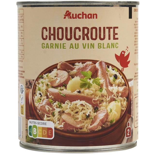 3254560075368 - Auchan - Choucroute garnie au vin blanc
