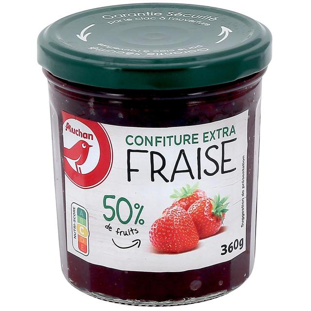 3596710549443 - Auchan - Confiture extra de fraises