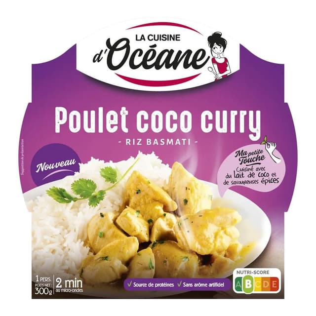 3188720005868 - La Cuisine d'Océane - Poulet coco curry et riz basmati