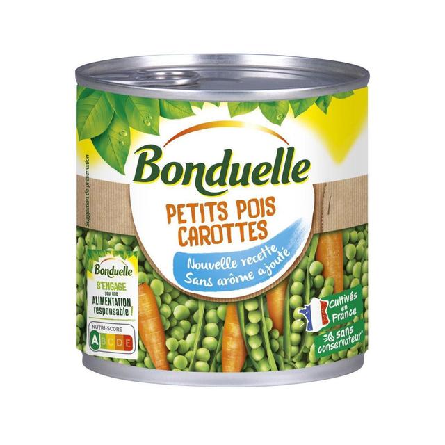 3083681128468 - Bonduelle - Petits pois carottes sans arôme ajouté