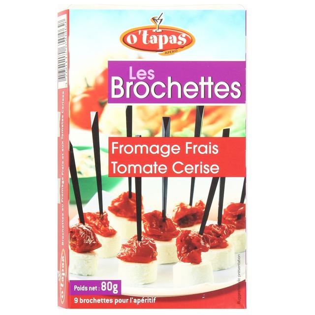 3760112650469 - O'Tapas - 9 Brochettes de fromage tomate marinée