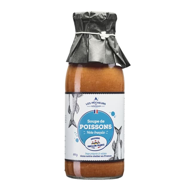 3183811010769 - Les Pêcheurs des Calanques - Soupe de Poissons Pavillon de France en bouteille