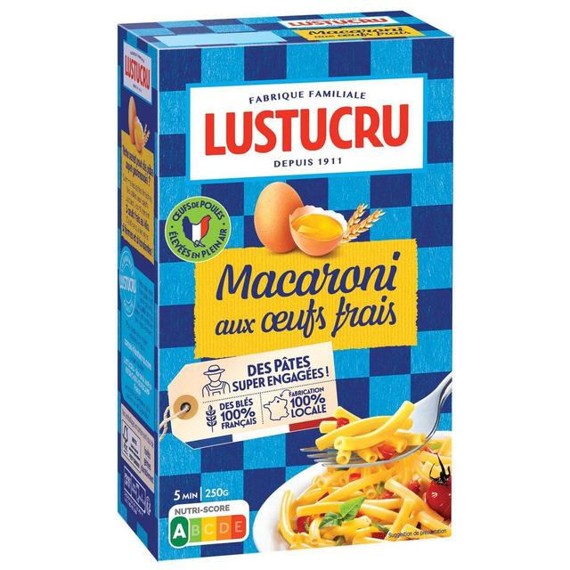3073190101069 - Lustucru - Pâtes Macaroni courts aux Oeufs Frais