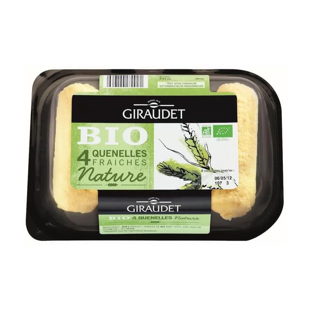 3100080001069 - Giraudet - Quenelles fraîches nature bio