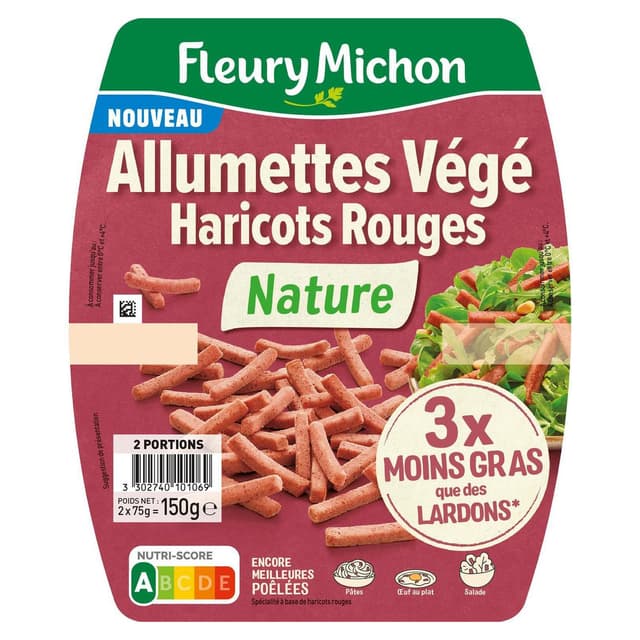 3302740101069 - Fleury Michon - Allumettes Végé Haricot Rouge Nature