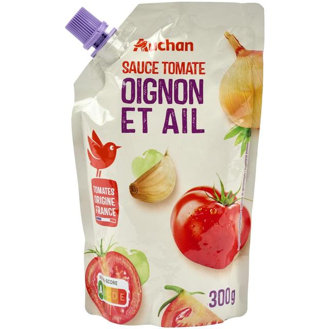 3596710550753 - Auchan - Sauce tomate oignon ail sachet refermable