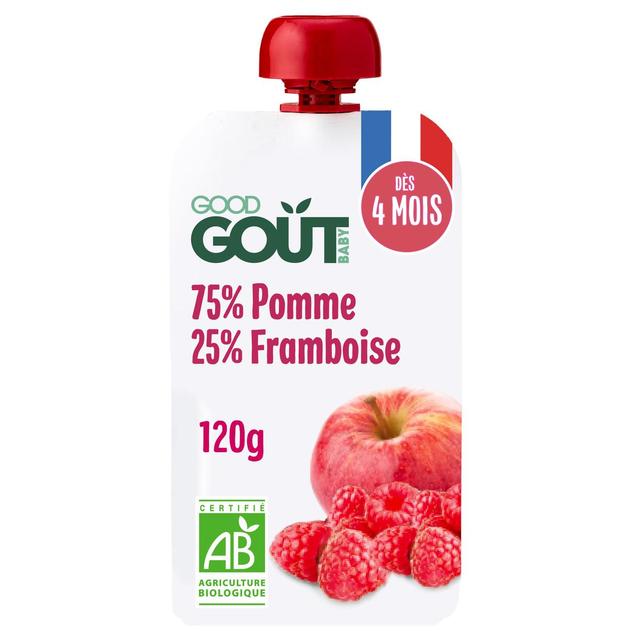 3760269311169 - Good Goût - Pomme Framboise Bio Gourde Bébé Dès 4 mois