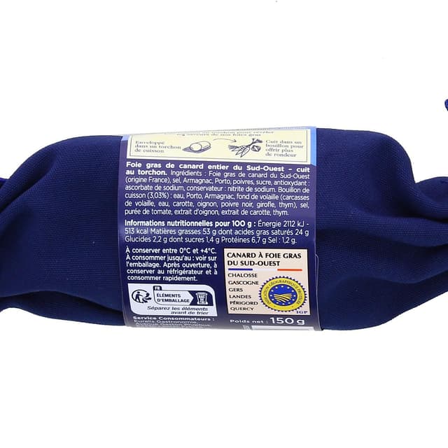 3104544072169 - Monfort - Foie Gras de Canard Entier au Torchon