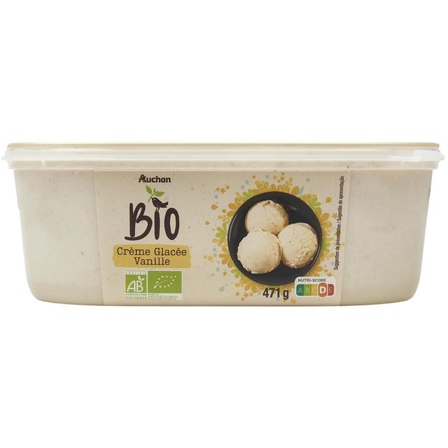 3596710482269 - Auchan BIO - Crème glacée à la vanille bio