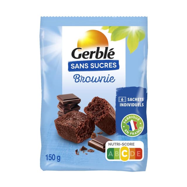 3175681302969 - Gerblé Sans Sucres - 6 Brownies Sans Sucres