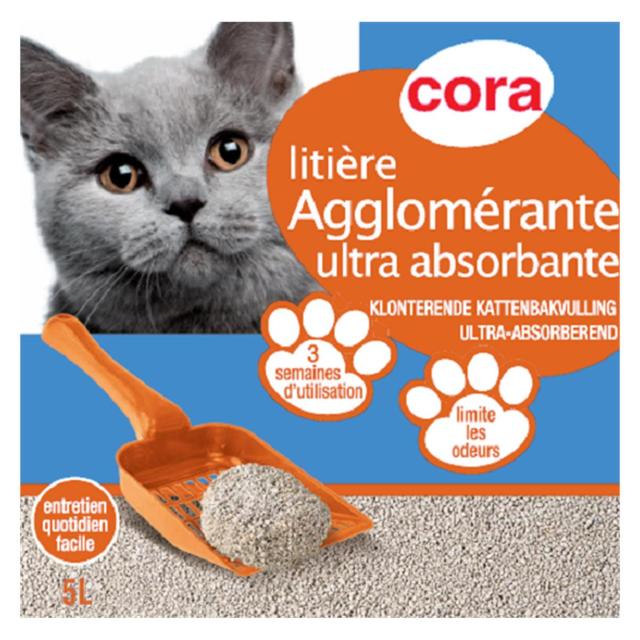 3257987133369 - Cora - Litière Agglomérante Ultra Absorbante
