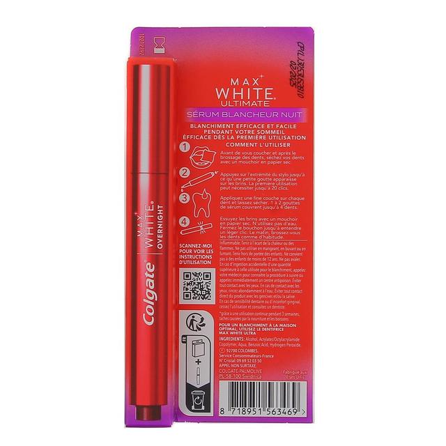 8718951563469 - Colgate - Sérum Blancheur Nuit Pour Dents Max White Ultimate