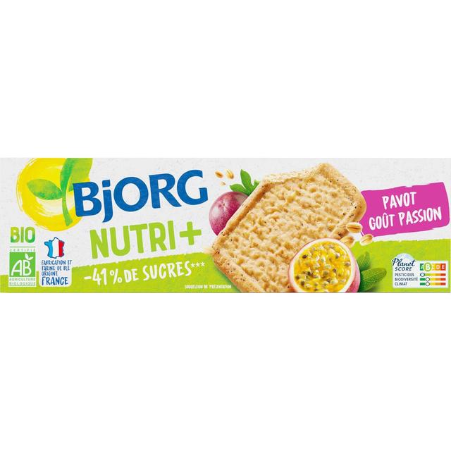 3229820803869 - Bjorg - Biscuits Pavot Goût Passion Nutri+ Bio
