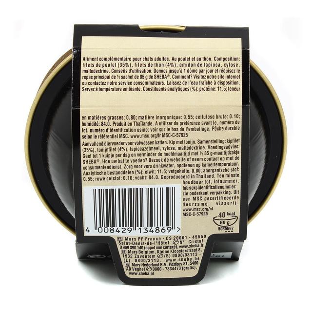 4008429134869 - Sheba - Filets - Barquette Poulet Thon MSC pour chat adulte
