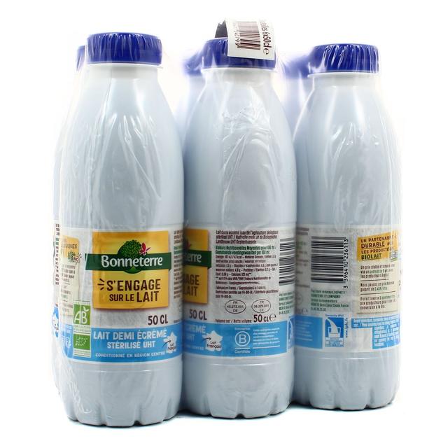 2050000365669 - Bonneterre - Lait bio 1/2 écrémé UHT