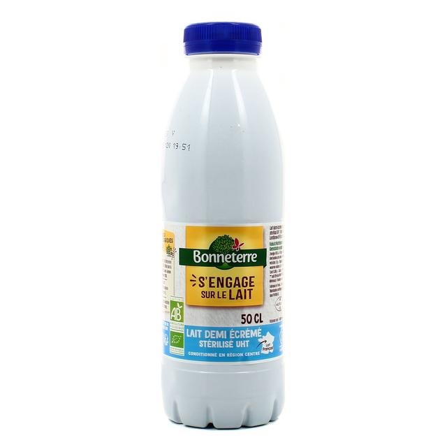 2050000365669 - Bonneterre - Lait bio 1/2 écrémé UHT