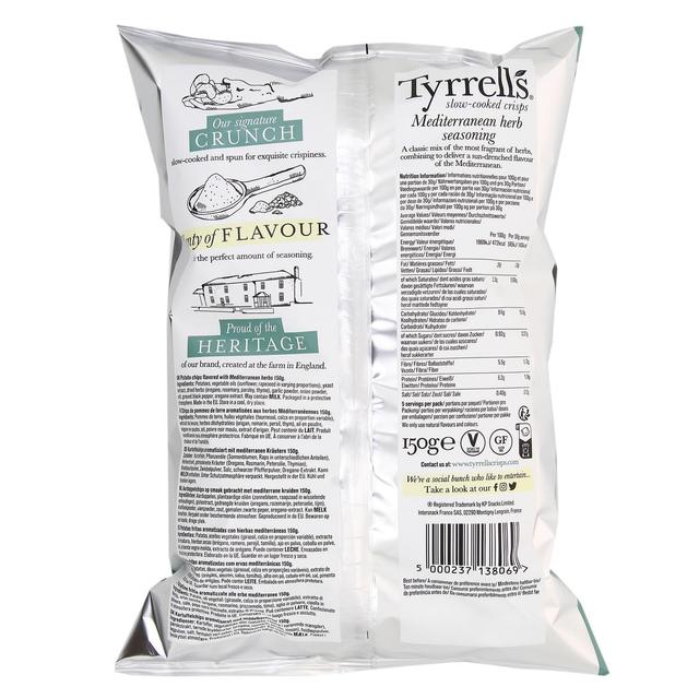 5000237138069 - Tyrrell's - Chips aux herbes de Méditerranée