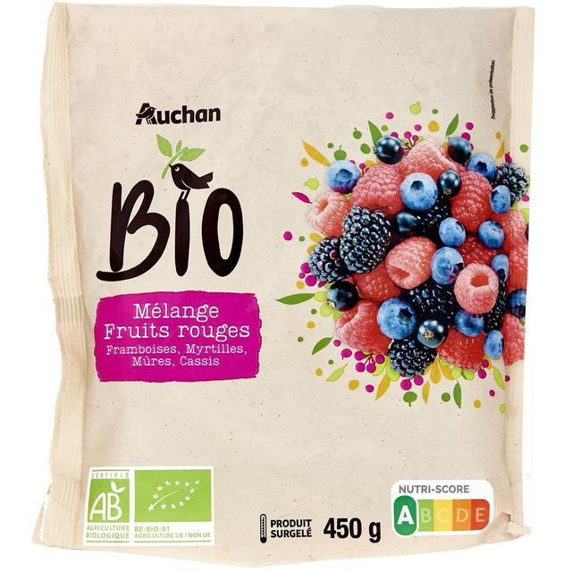 3596710468669 - Auchan BIO - Mélange de fruits rouges entiers bio