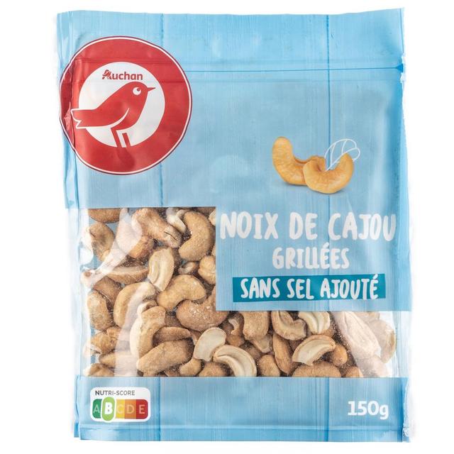 8435177058769 - Auchan - Noix de Cajou Grillées Sans Sel Ajouté
