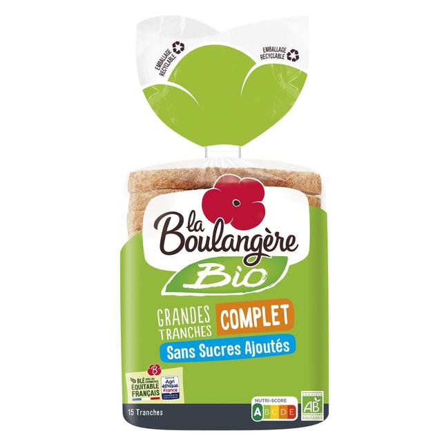 3760049798869 - La Boulangère - Pain de Mie Complet Bio Grandes Tranches
