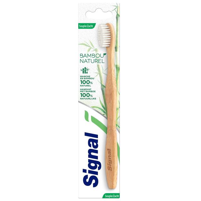 8720181048869 - Signal - Brosse à dents Souple Manche Bambou 100% Naturel