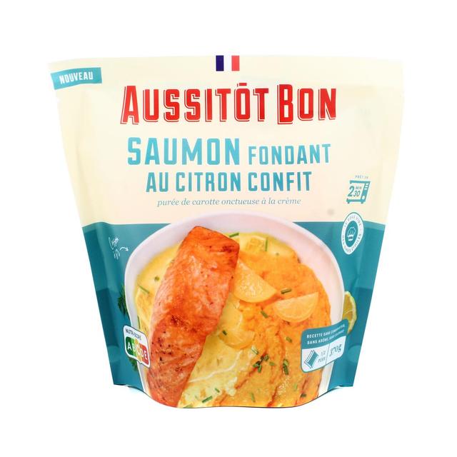 3701565400270 - Aussitôt Bon - Saumon Fondant au Citron Confit, Purée de Carotte onctueuse à la Crème