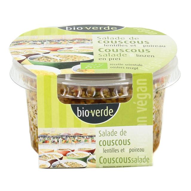 4000915100570 - BioVerde - Salade bio couscous lentille poireau, végan
