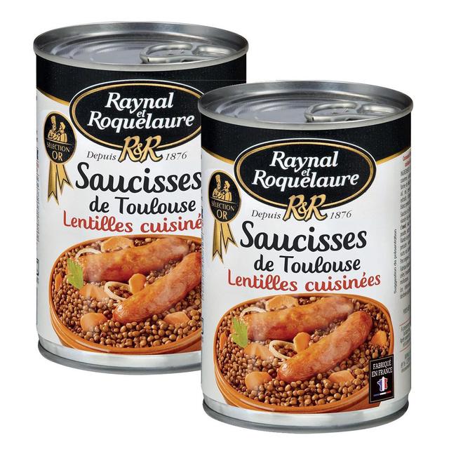 2050000100970 - Raynal et Roquelaure - Saucisse de Toulouse et lentilles cuisinées