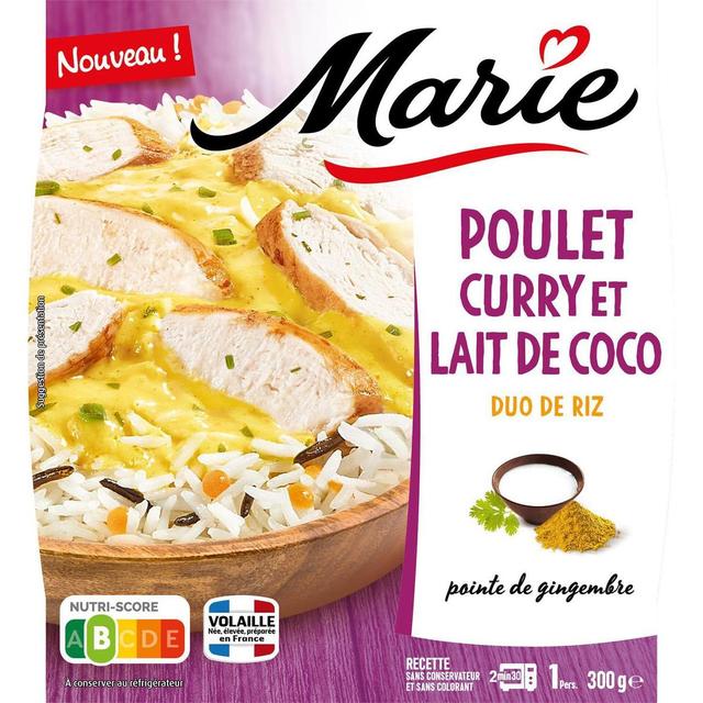 3248830001270 - Marie - Poulet Curry Lait de Coco, Duo de Riz et Pointe de Gingembre