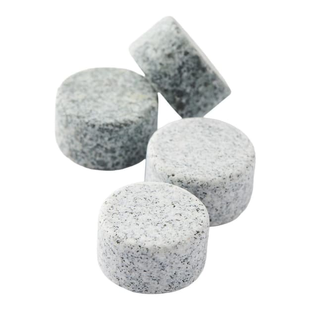 5404035731970 - Point virgule - Set de 4 pierres à whisky rondes en granit