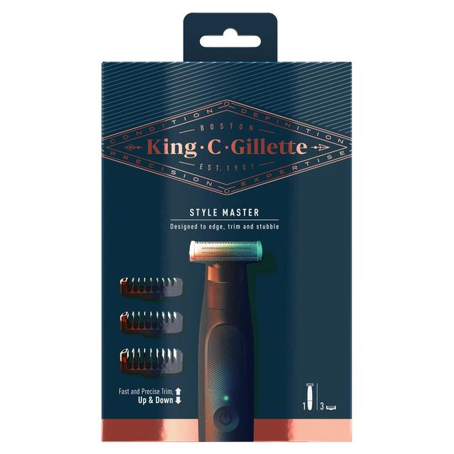 7702018602070 - King C Gillette - Rasoir Barbe Sans Fil Style Master
