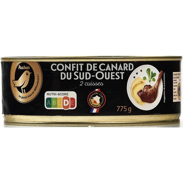3596710212170 - Auchan Gourmet - Confit de canard IGP du Sud-Ouest 2 cuisses