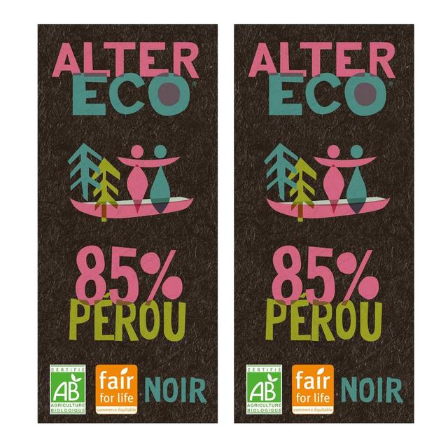 2050000272370 - Alter Eco - Commerce Equitable - Chocolat noir absolu 85% bio du Pérou