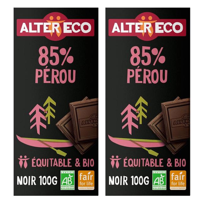 2050000272370 - Alter Eco - Commerce Equitable - Chocolat noir absolu 85% bio du Pérou